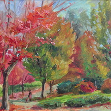 Autumn on Tapadera St. Oil 14x18